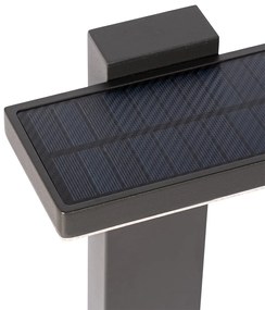 Stâlp de exterior gri închis 80 cm cu LED și lumină reglabilă pe panou solar - Sunnie