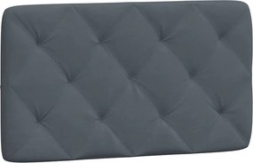vidaXL Pernă tăblie de pat, gri închis, 80 cm, catifea