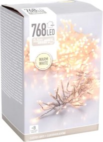 LED Ghirlandă de Crăciun pentru exterior 768xLED/230V/8 funcții 8,5 m IP44 alb cald