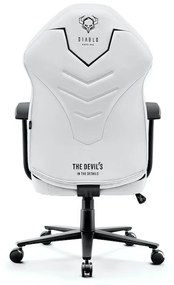 Scaun De Gaming Din Material Diablo X-Gamer: SNOW WHITE Diablochairs