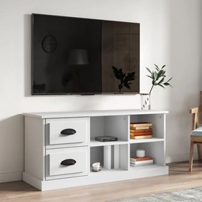 Comoda TV, alb, 102x35,5x47,5 cm, lemn prelucrat