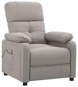 289680 vidaXL Scaun de masaj, taupe, țesătură