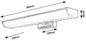 Aplică LED pentru baie Rabalux LED/13,5W/230V IP44