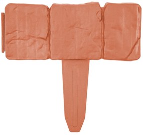 Palisadă de grădină 4Home Terracotta, 2,5 m