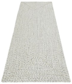 Covor alb/bej de exterior 200x80 cm - NORTHRUGS