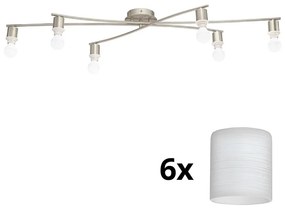 Plafonieră LED Eglo MY CHOICE 6xE14/4W/230V crom/alb