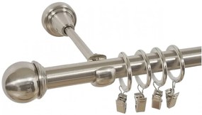 Galerie simpla TODI MAX /19 - inox (Alege marime: 240 cm)