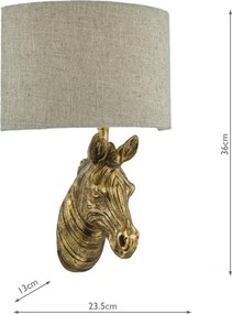 DarLighting ABB0735 - Aplică de perete ABBY 1xE14/40W/230V in/auriu