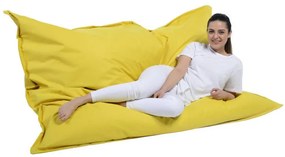 Fotoliu Puf Bean Bag Giant Cushion, 140x180 cm, Galben