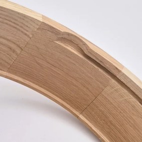 Plafonieră OAK, 2xE27/15W/230V, IP54, finisaj stejar, Ø 27 cm