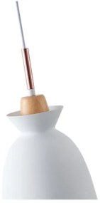 Lustră pe cablu 1xE27/15W/230V alb pr. 28 cm