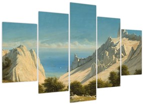 Tablou - Georg Emil Libert, View of Sommerspiret, the Cliffs of Møn, reproducere (150x105 cm)