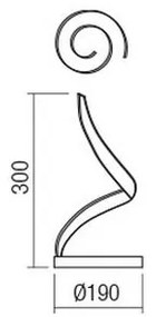 Redo 01-1815 - Lampă de birou LED TORSION LED/11W/230V albă