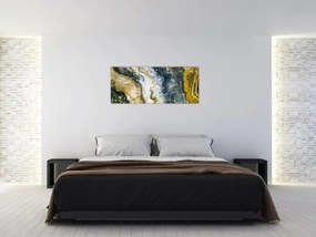 Tablou - Abstract auriu (120x50 cm)