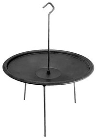 Disc pentru gratar, fonta, tip grill, cu picioare si agatator, 50 cm, Barbeque 