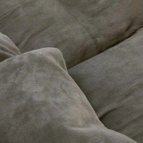 decoDoma Lenjerie de pat din micropluş, gri