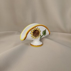 Suport șervetele din ceramică model floarea soarelui