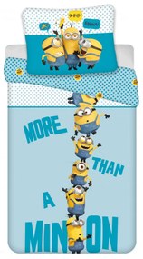 Lenjerie de pat copii din microfibra MINIONS 2 BLUE albastru Dimensiune lenjerie de pat: 70 x 90 cm | 140 x 200 cm