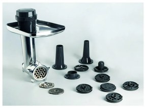 Set accesorii pentru mixer planetarMODERNA 1589  Ariete 4079/00, 11 piese, Gri/Negru