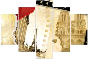 Tablou - Amintiri din Paris (150x105 cm)