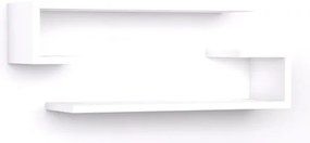 SET 2x etajeră de perete ELDO albă