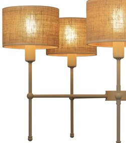 Candelabru cu tijă MADELA 5xE14/40W/230V iută/bej