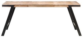288119 vidaXL Masă de bucătărie, 180x90x76 cm, lemn masiv de mango