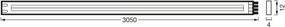 Osram - LED bandă de exterior FLEX COB 3m LED/15W/230V IP44