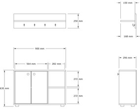 Mobilier Hol Detabu 1 (stejar zafir) . 1093887