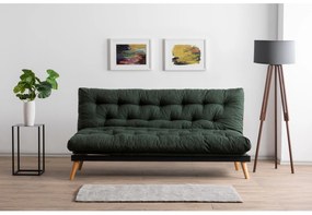 Canapea extensibilă Sakotta (Verde + Lemn). 1107029