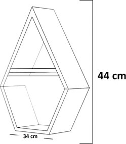 Raft de perete din lemn,seria wood, Homs,700025