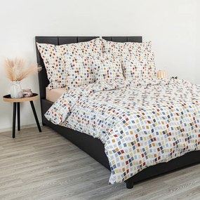 Lenjerie de pat din bumbac crep Kvalitex Mozaic, 140 x 200 cm, 70 x 90 cm, 140 x 200 cm, 70 x 90 cm