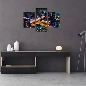 Tablou cu oraș nocturn (90x60 cm)