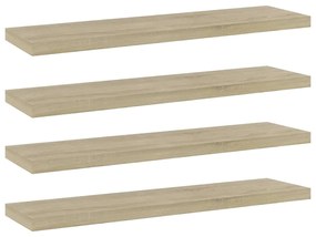 805128 vidaXL Plăci bibliotecă, 4 buc, stejar sonoma, 40 x 10 x 1,5 cm, PAL