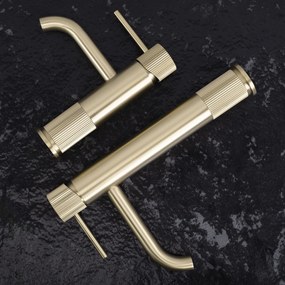 Baterie pentru baie Rea Lungo Stripe Brush Gold Low