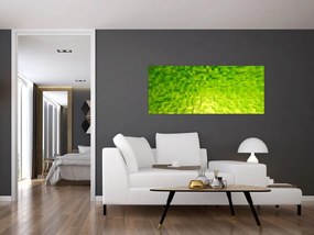 Tabloul cuburilor galbenverzui (120x50 cm)