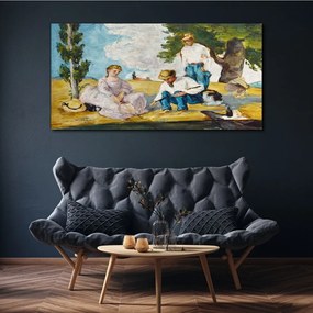 Tablou canvas Personaje din pădure de picnic