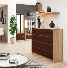 Comodă Kohen (stejar sonoma + wenge). 1069025