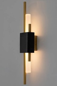 Aplica de perete LED design modern Marble, negru