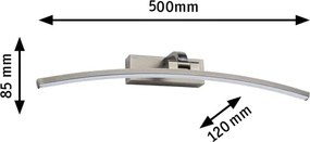 Paulmann 95561 - Lampă pentru tablouri BENTO LED/10W, 230V, 50 cm, alamă