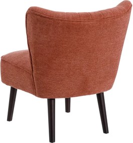 Fotoliu din tesatura rosu oxid Armchair  Fabric/Wood