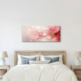 Tablou - Abstract roz (120x50 cm)