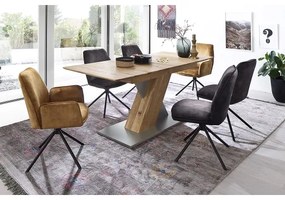 Set de 2 scaune pentru masă NEXORO, antracit