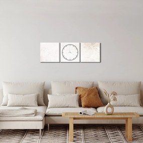 Tablou - Mandala pe zid (cu ceas) (90x30 cm)