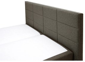 Pat matrimonial Boxspring 180 cm Revenant (maro) (cu somieră și saltea) (cu sp. depozitare). 1098560