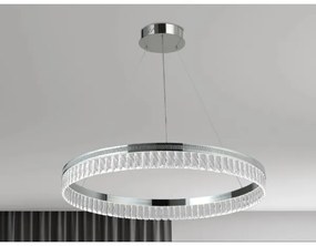 Candelabru cu cristale LED reglabil pe cablu THALIA LED/55W/230V 3000-6000K + telecomandă