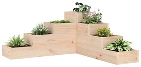 vidaXL Jardinieră grădină 4 niveluri, 80,5x79x36 cm lemn masiv pin