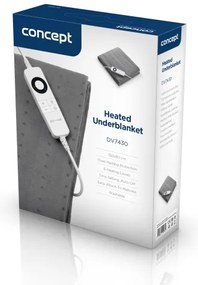 Concept DV7430 - Saltea electrică încălzitoare 100W/230V 150x80 cm gri