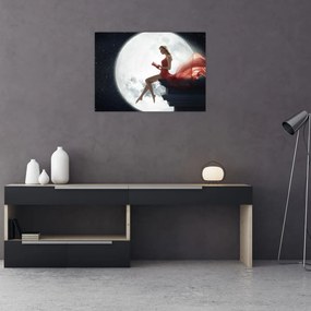Tablou - Femeia sub clar de lună (70x50 cm)