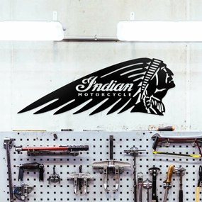 DUBLEZ | Logo din lemn pentru perete - Indian Motorcycle